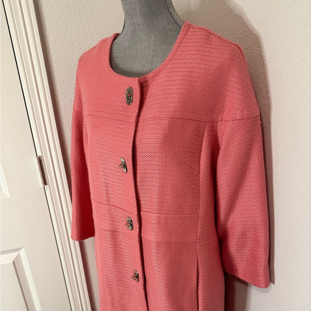 Vintage Mark Zunino Pink Women's Overcoat | L - Picture 2 of 15